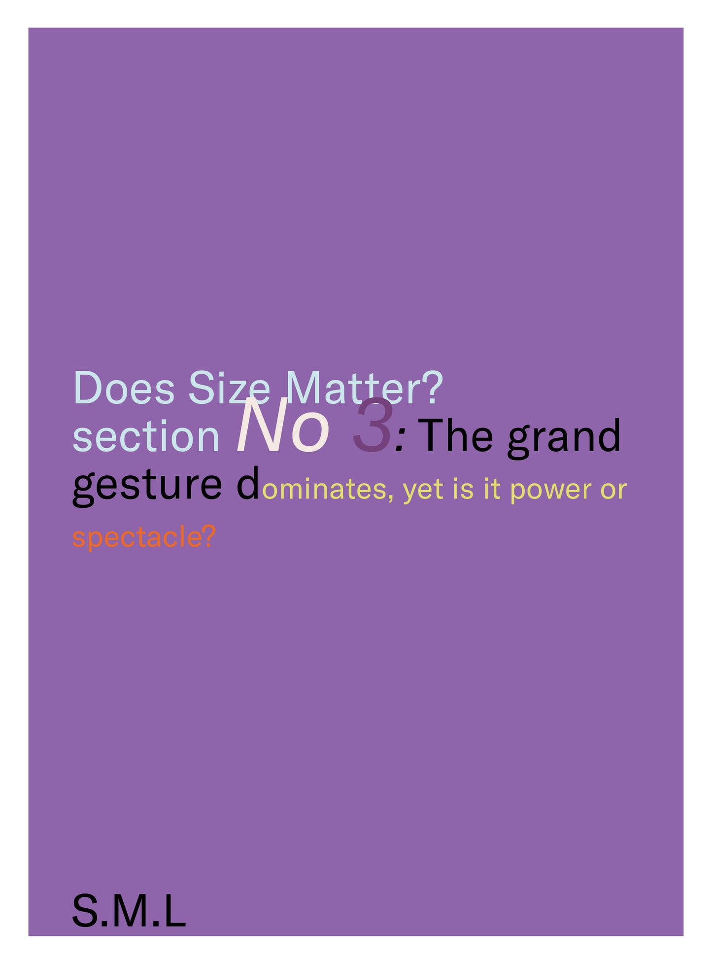 Does size matter? MM21A